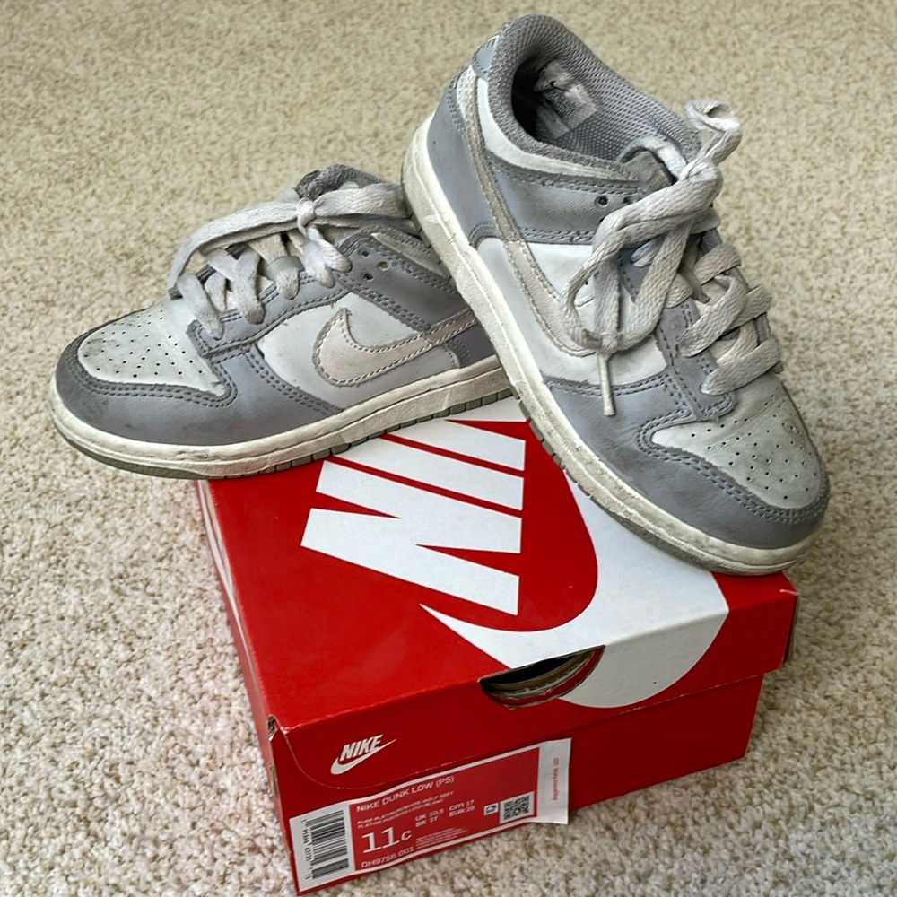 NIKE Dunk Low 11C pure platinum/white-wolf grey